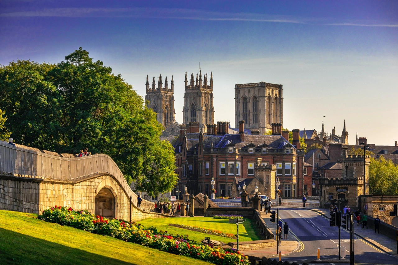 York cathedral and city wall